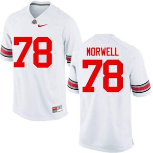 NCAA Ohio State Buckeyes Men's #78 Andrew Norwell White Nike Football College Jersey HVU0445AW